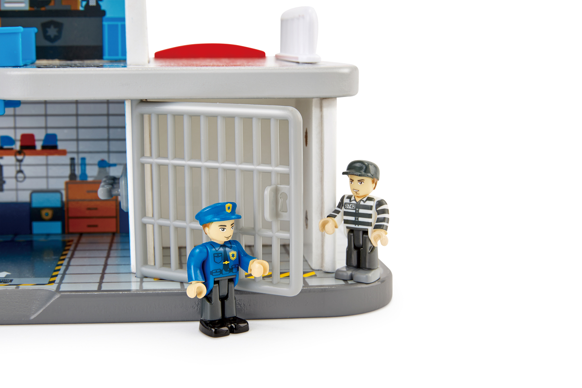 Set trenulet cu sediu politie si pompieri HAPE - imagine 7