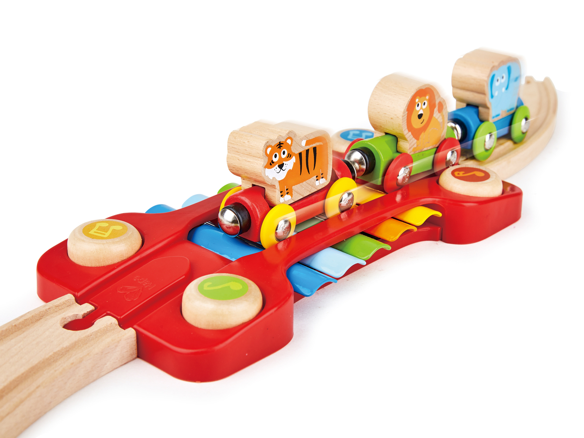 Set trenulet cu maimute si xilofon HAPE - imagine 5