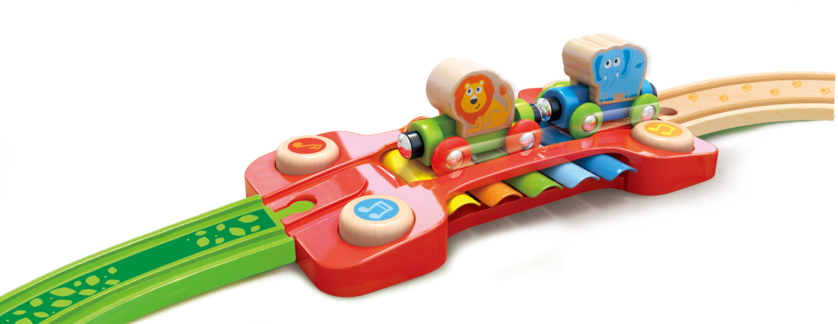 Set trenulet cu maimute si xilofon HAPE - imagine 7