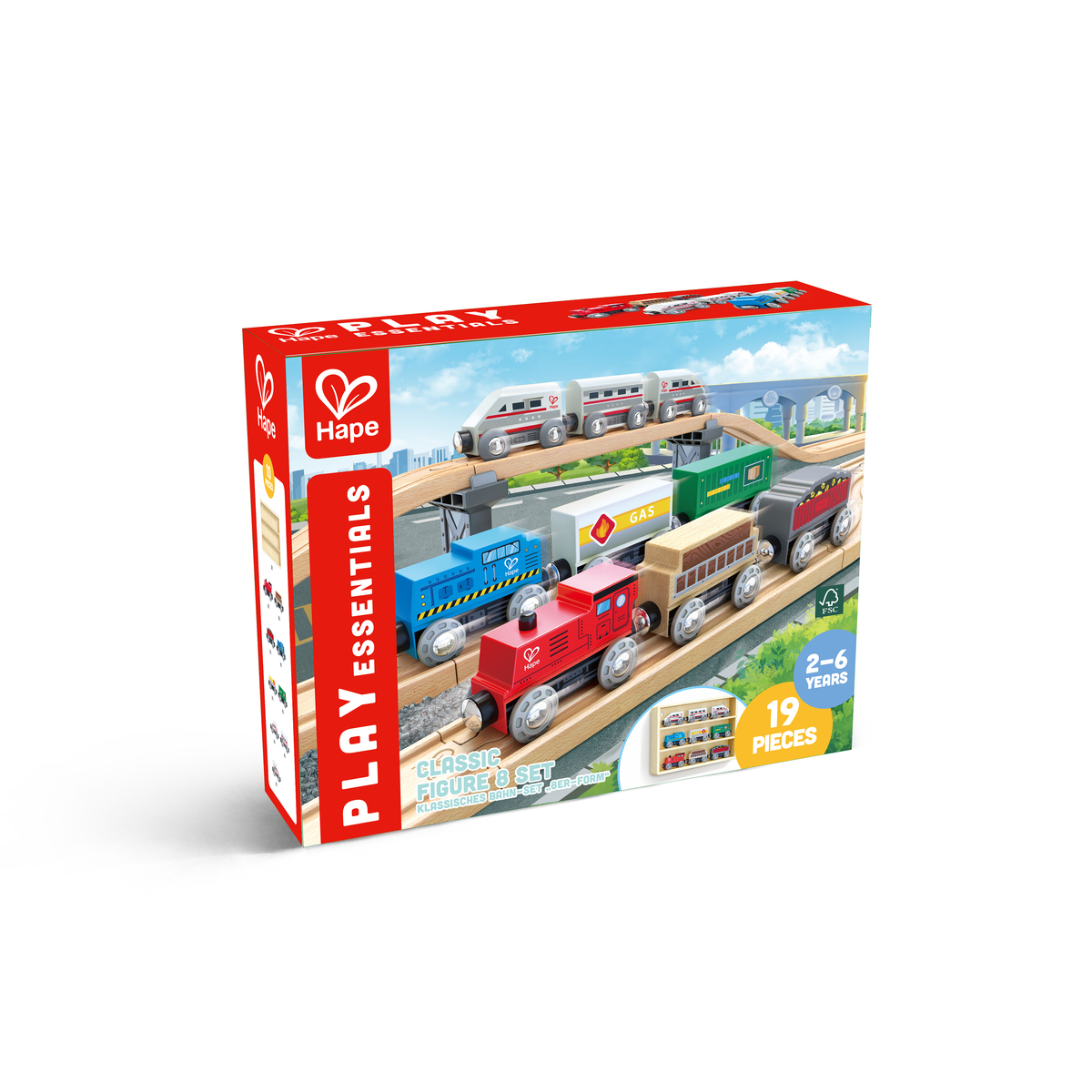 Colectie trenulete lemn HAPE - imagine 3