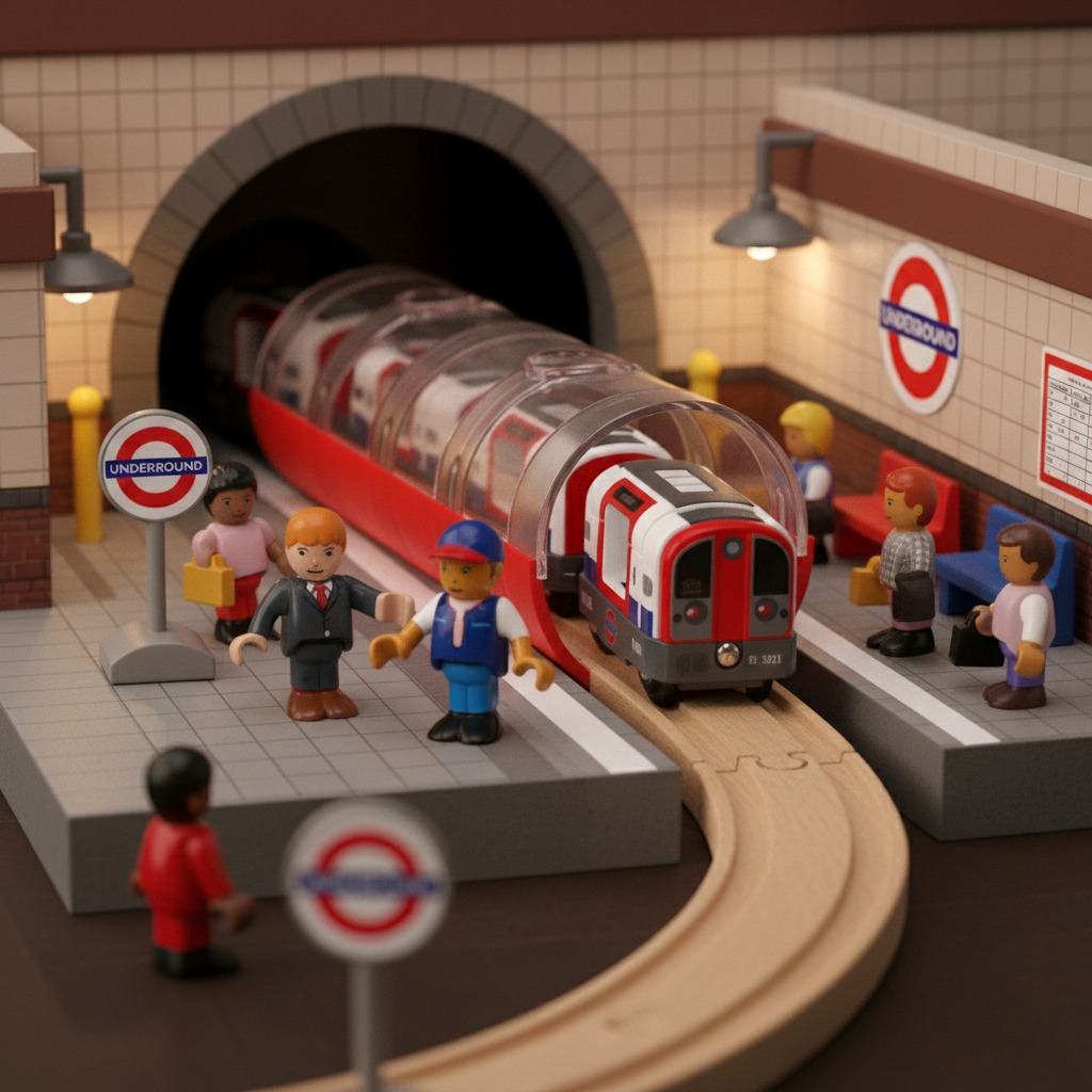 Trenulet metrou londonez BRIO - imagine 8