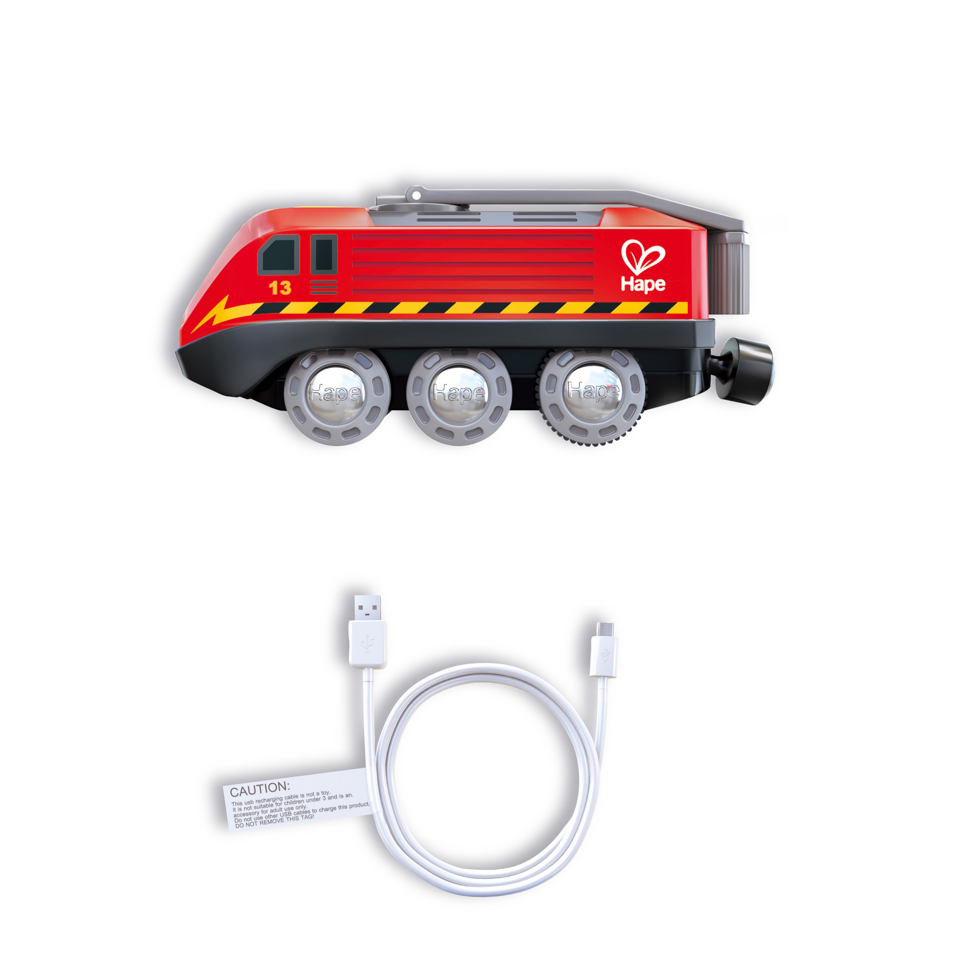 Locomotiva cu dinam si USB HAPE - imagine 5