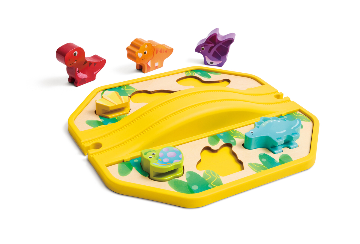 Set trenulet dinozauri cu galeata HAPE - imagine 10