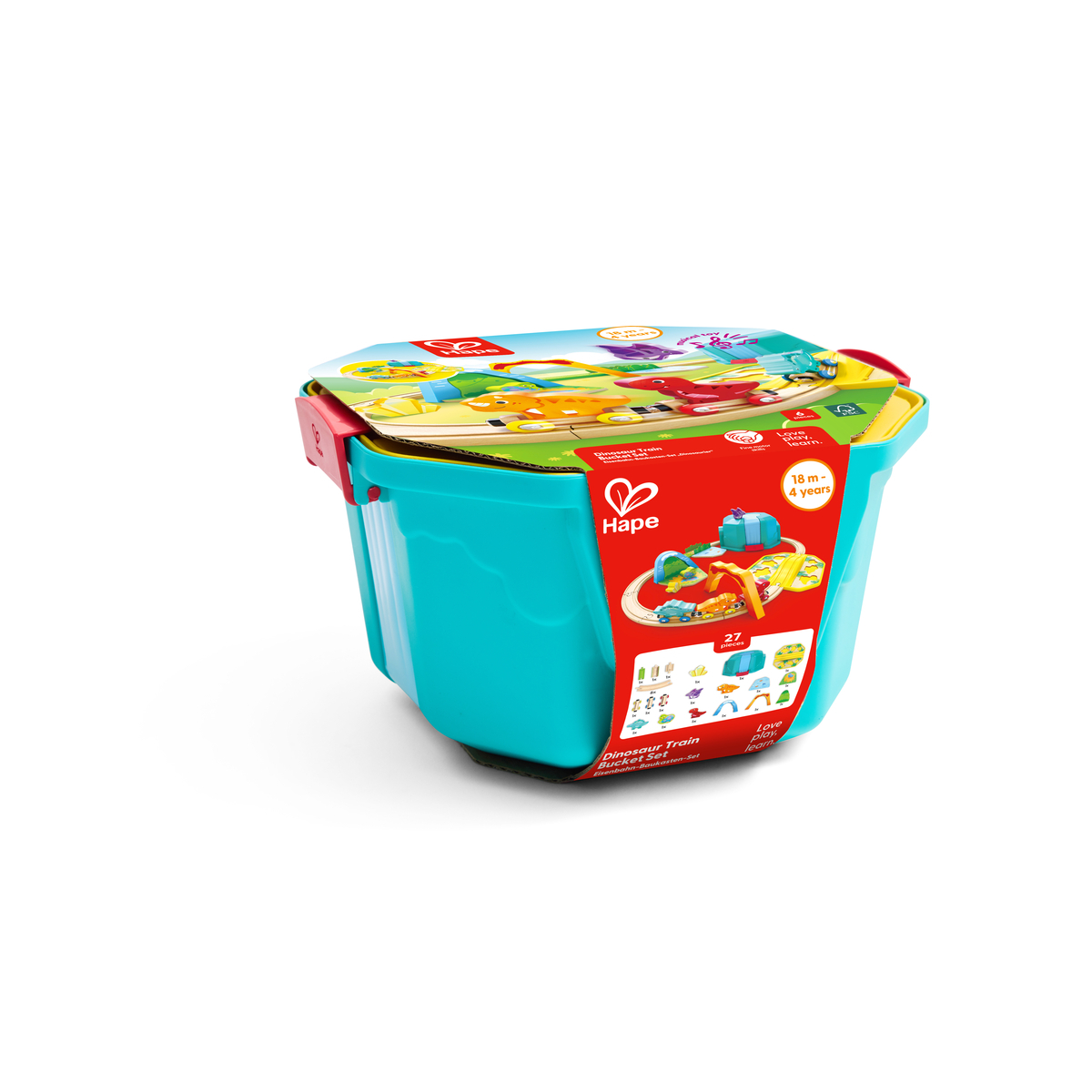 Set trenulet dinozauri cu galeata HAPE - imagine 3
