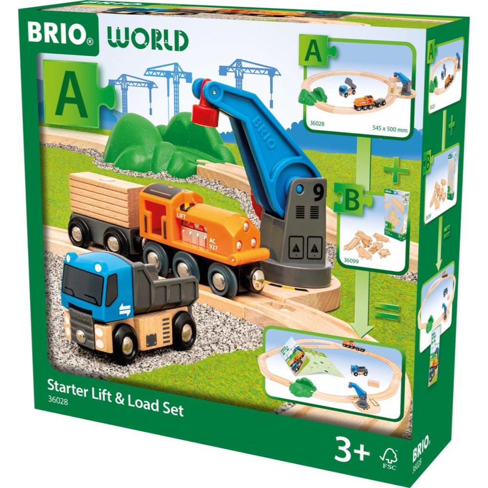 Set trenulet start cu incarcare marfa BRIO - imagine 3