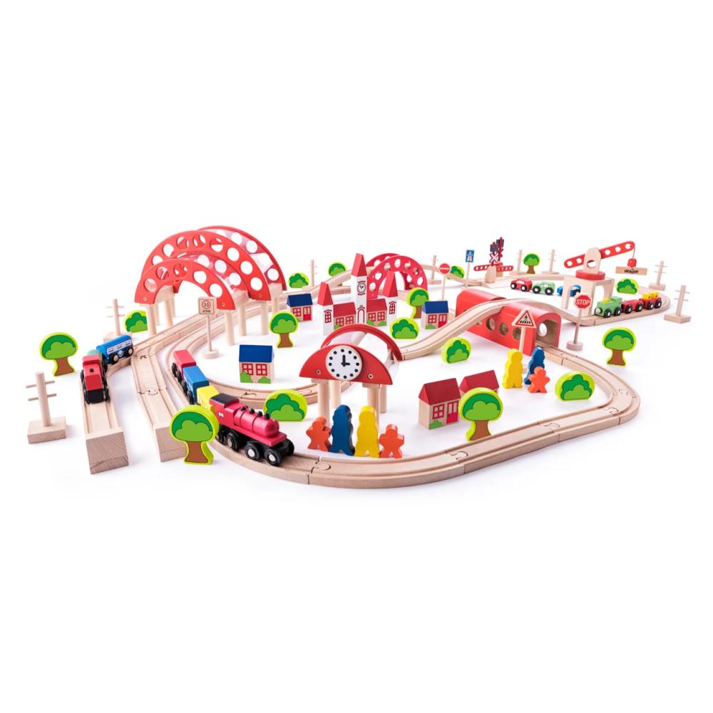 Set trenulet cu gara centrala Woody