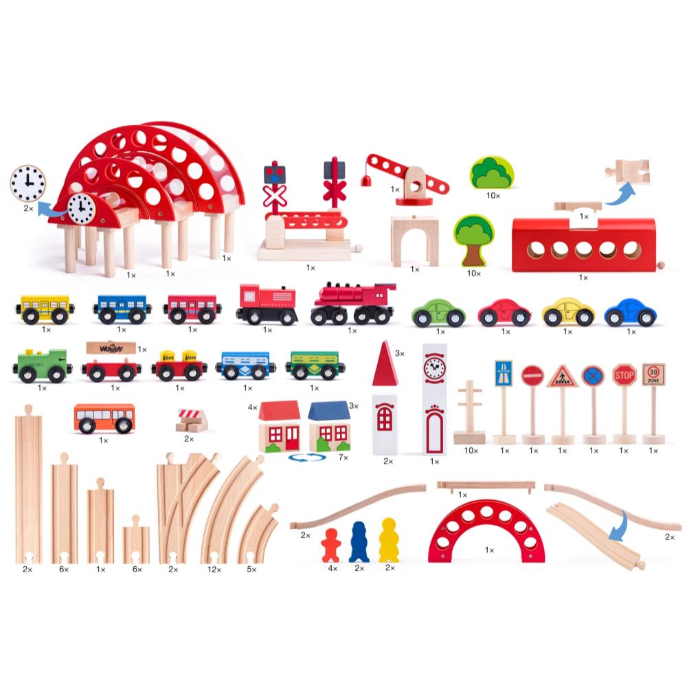 Set trenulet cu gara centrala Woody - imagine 3