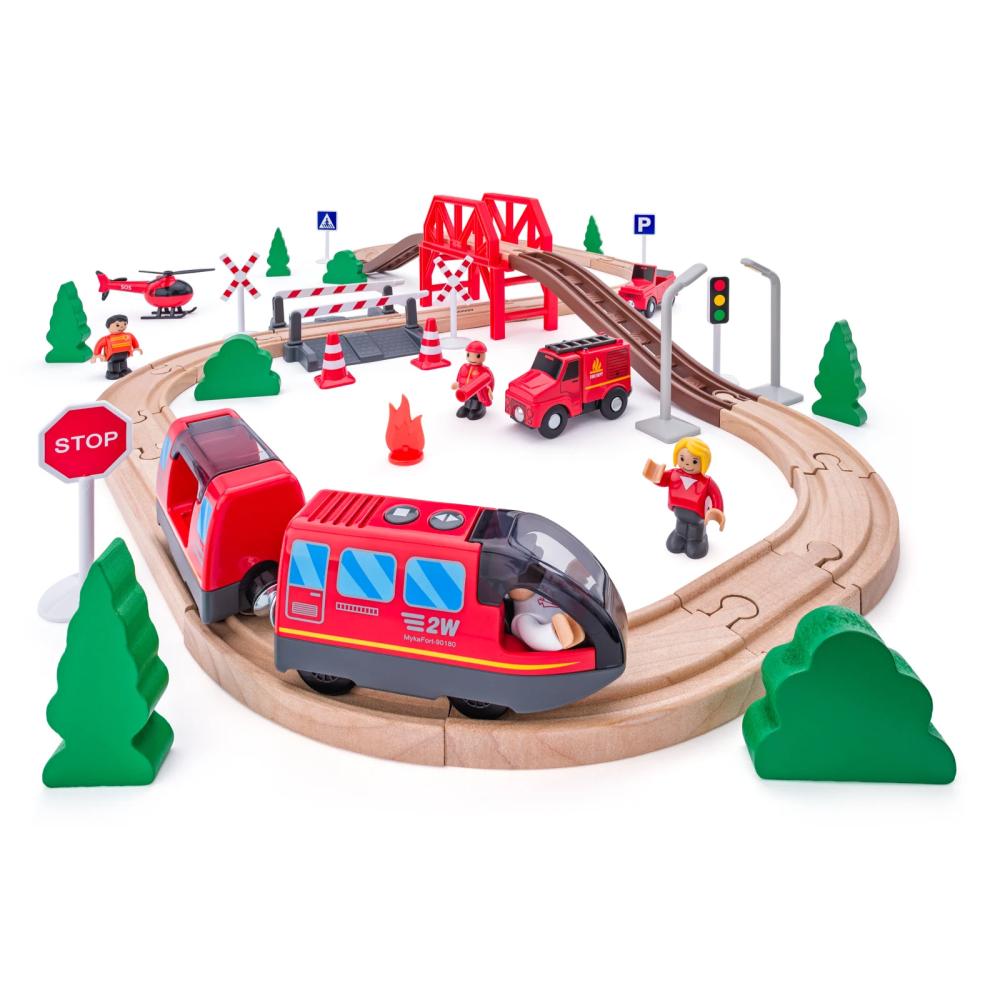 Set trenulet cu baterii Woody