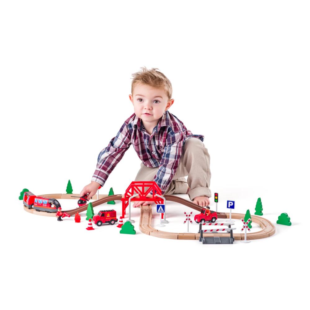 Set trenulet cu baterii Woody - imagine 3