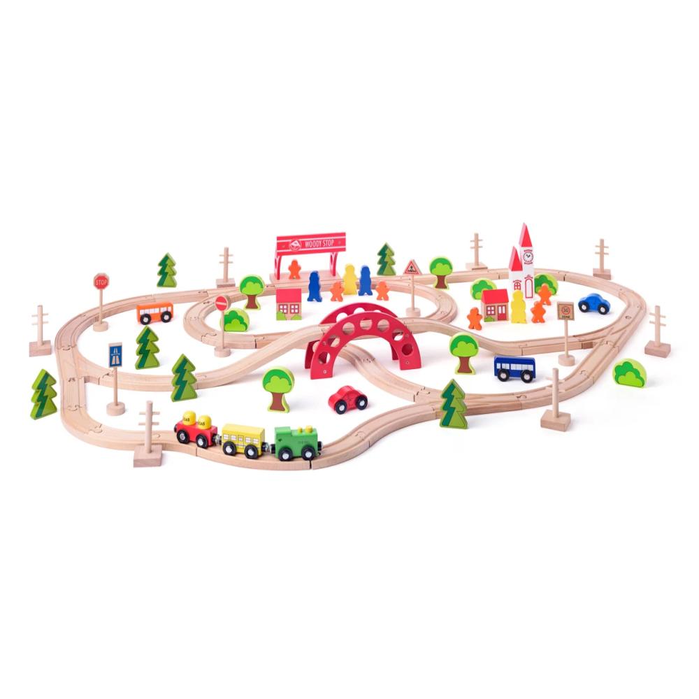 Set trenulet cu gara si pod Woody - imagine 2