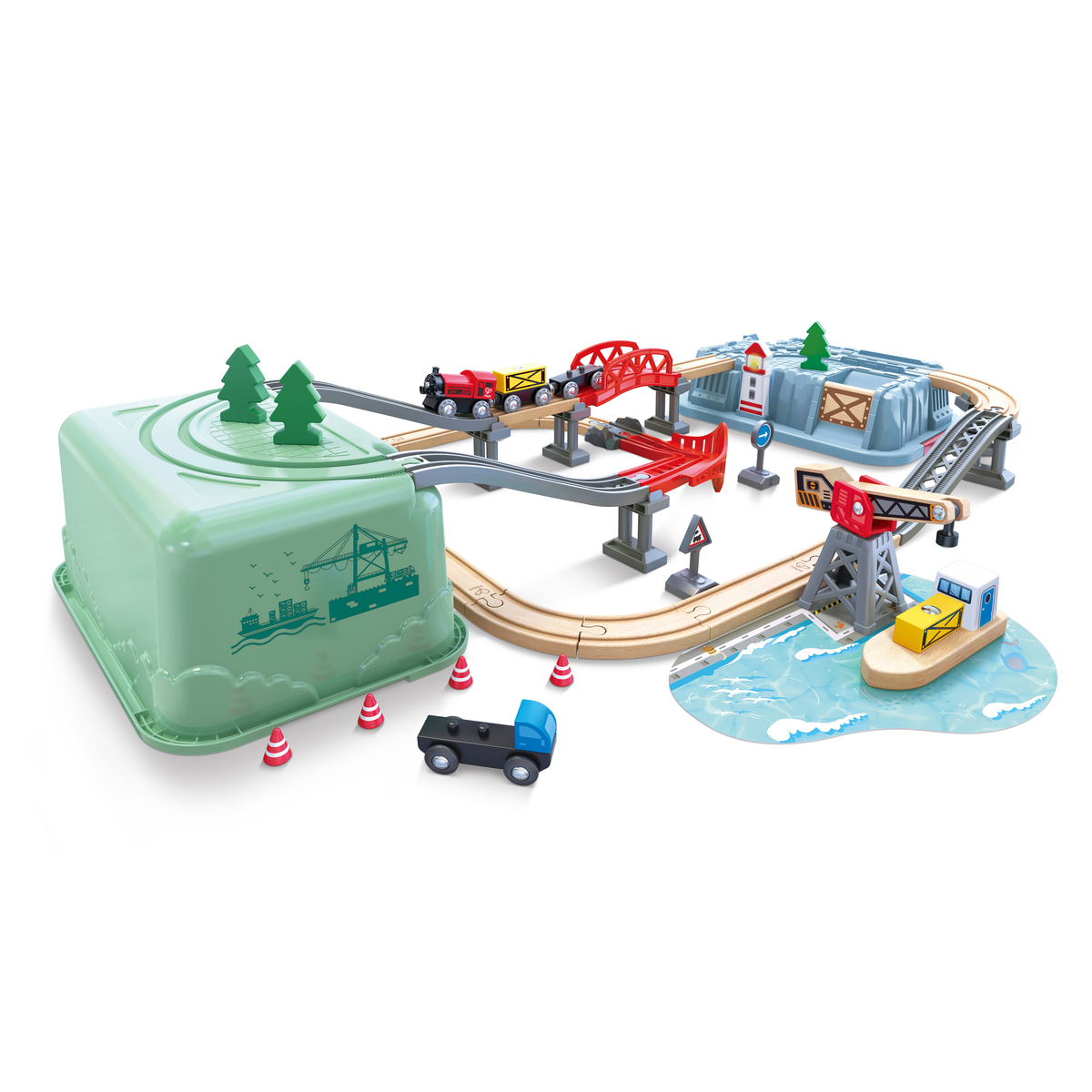 Set trenulet port cu galeata HAPE - imagine 2