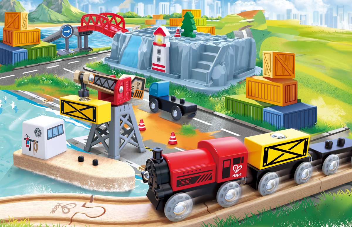 Set trenulet port cu galeata HAPE - imagine 7