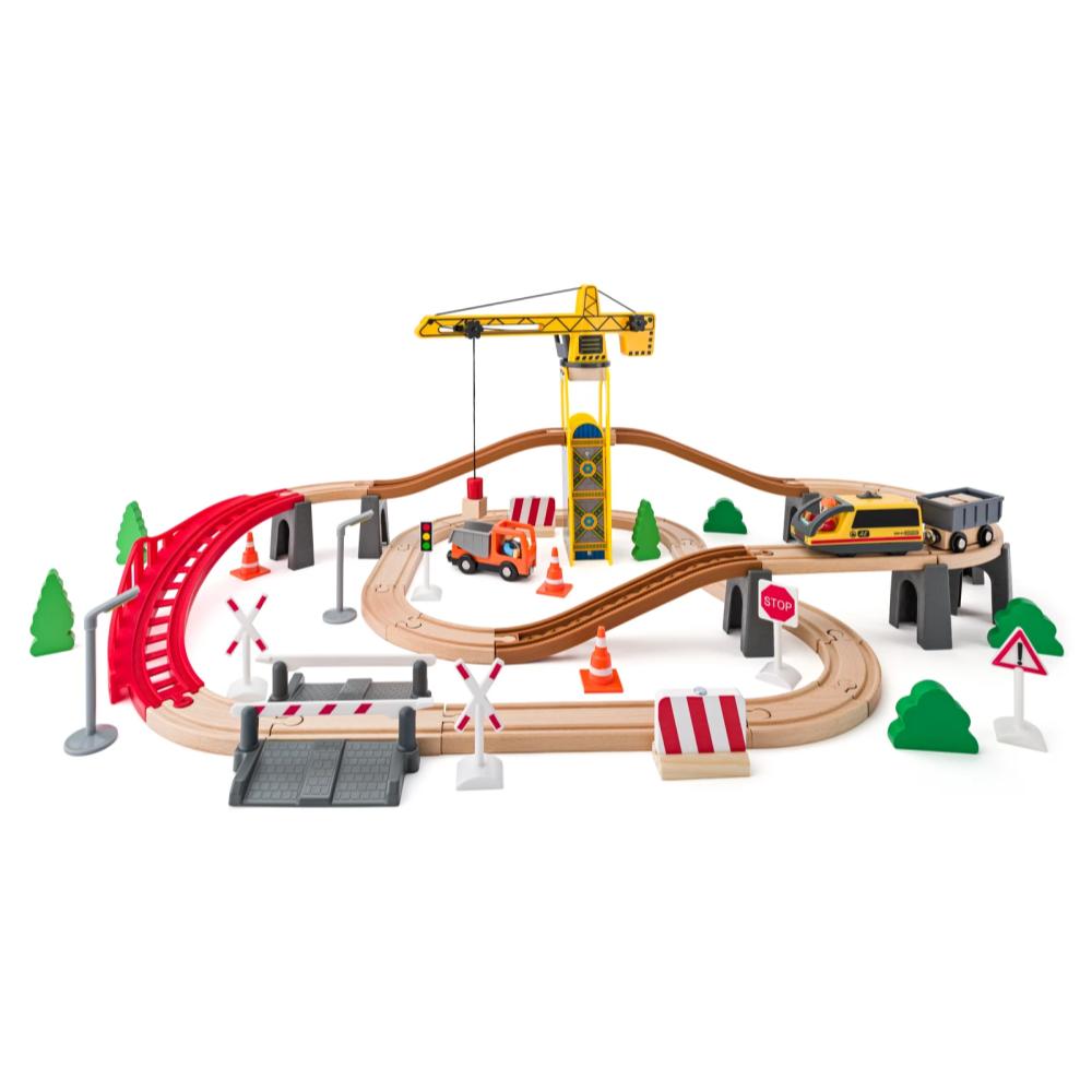 Set trenulet cu macara Woody - imagine 2