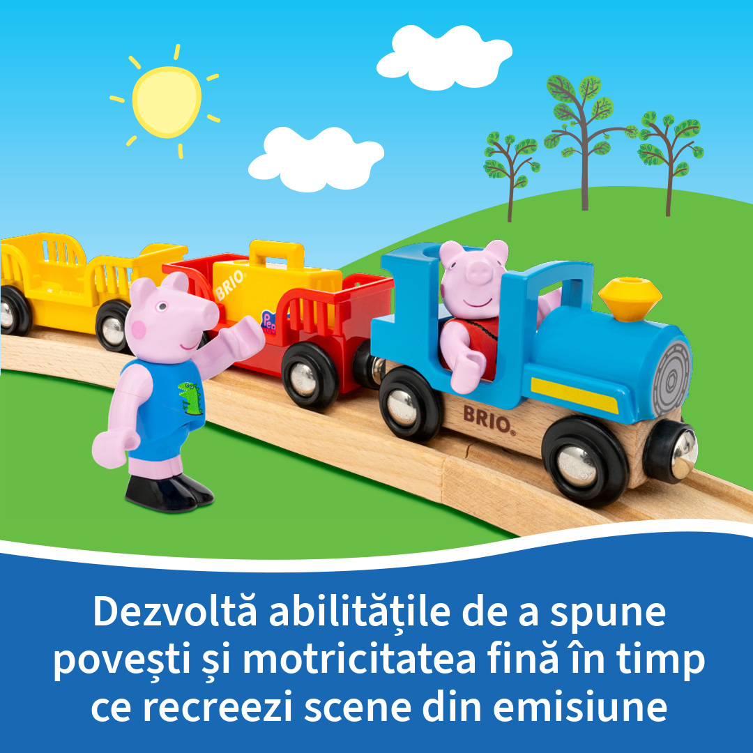 Trenulet Peppa Pig BRIO - imagine 7