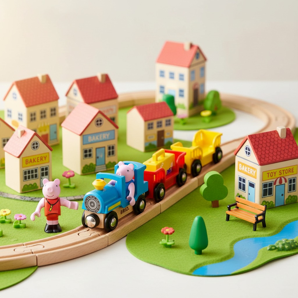 Trenulet Peppa Pig BRIO - imagine 15