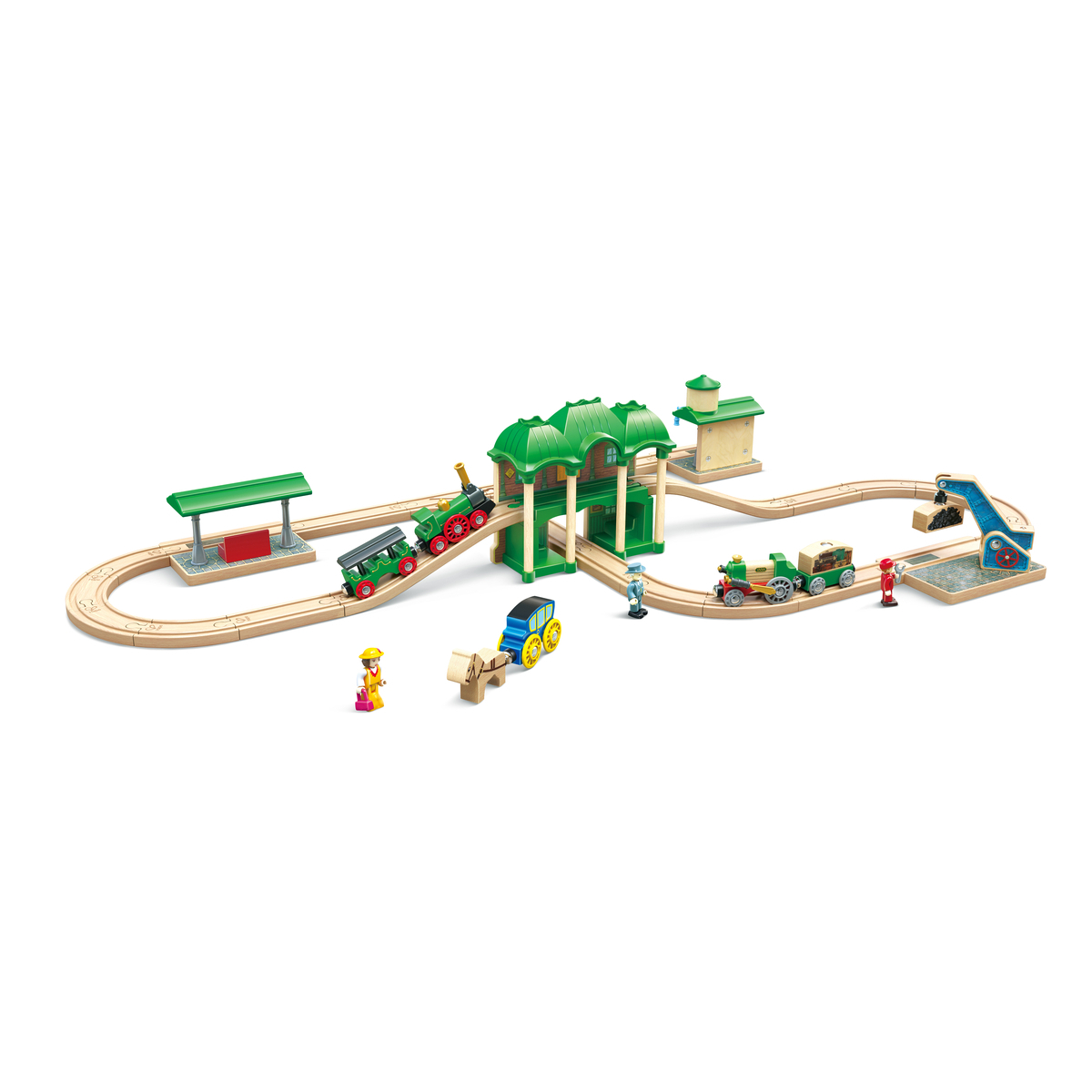 Set trenulet retro cu gara HAPE - imagine 3