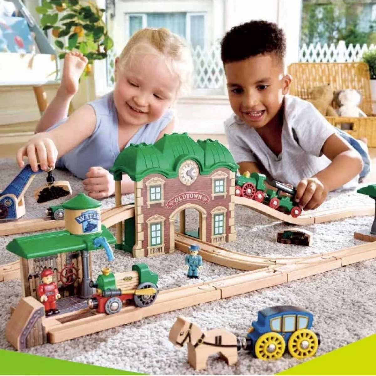 Set trenulet retro cu gara HAPE - imagine 2