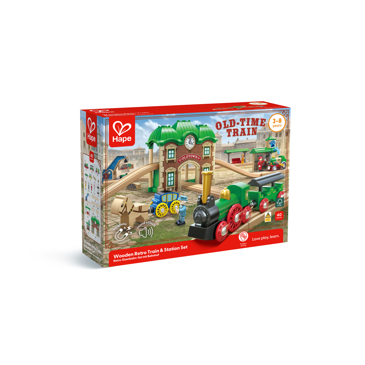 Set trenulet retro cu gara HAPE - imagine 4