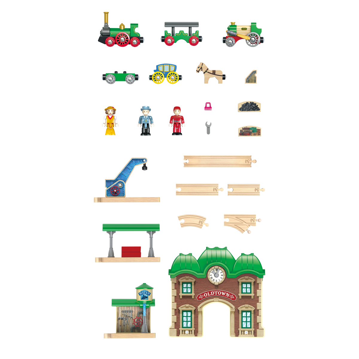 Set trenulet retro cu gara HAPE - imagine 5