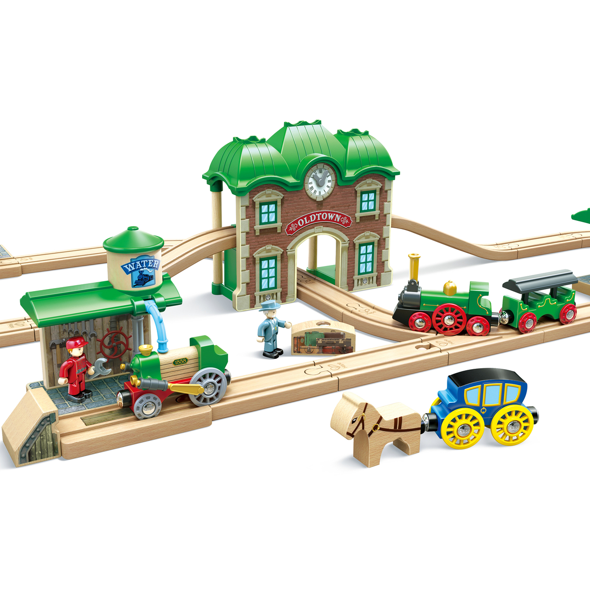 Set trenulet retro cu gara HAPE - imagine 10