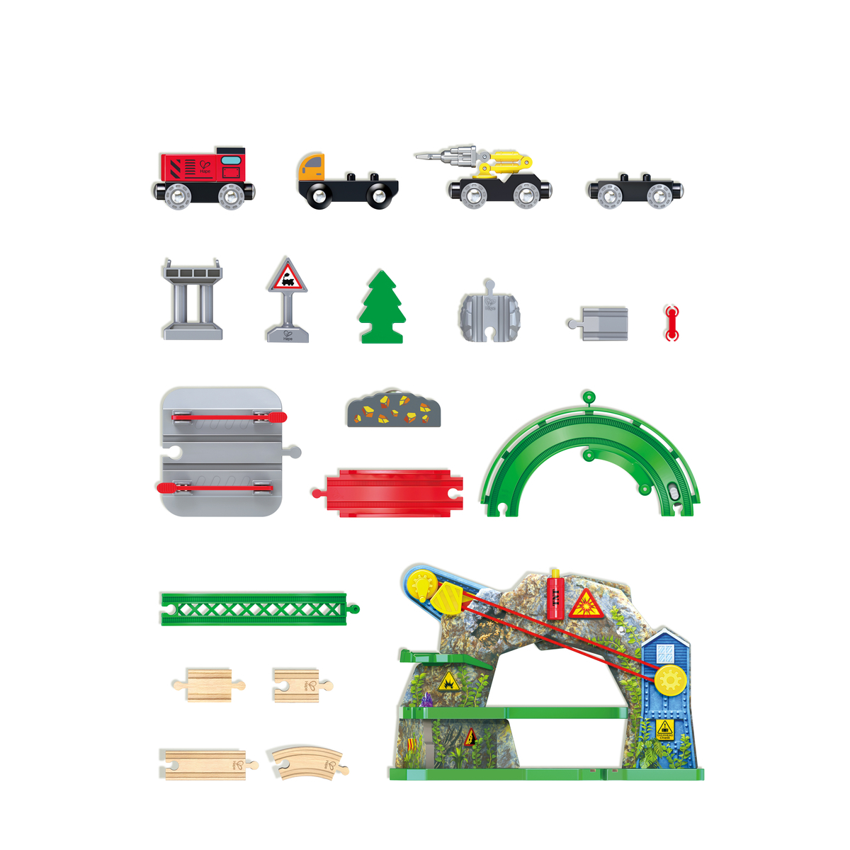 Set trenulet Comoara din Munte HAPE - imagine 3