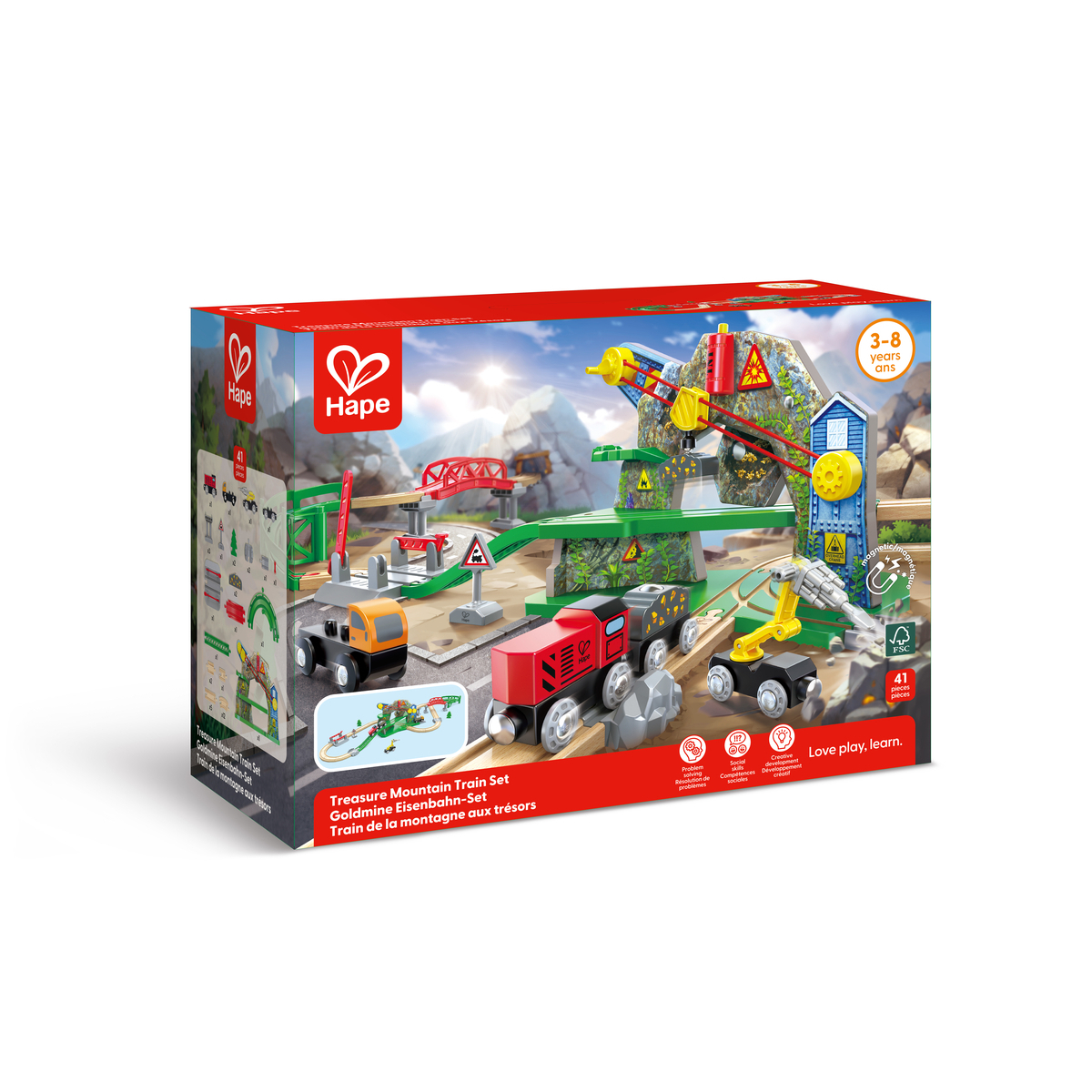 Set trenulet Comoara din Munte HAPE - imagine 4