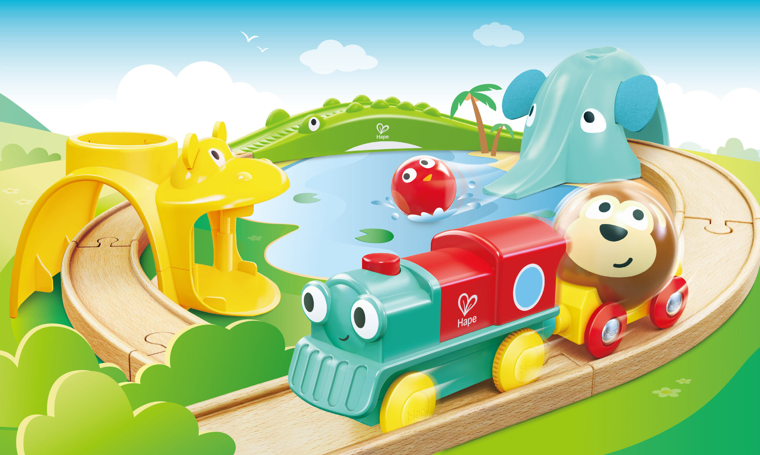 Set trenulet animale jungla - imagine 3