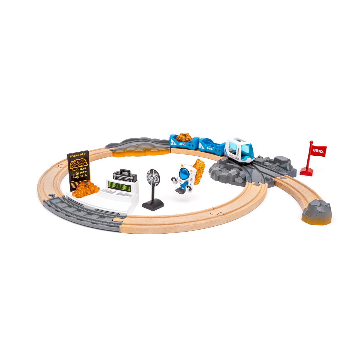 Set trenulet Explorare spatiu BRIO