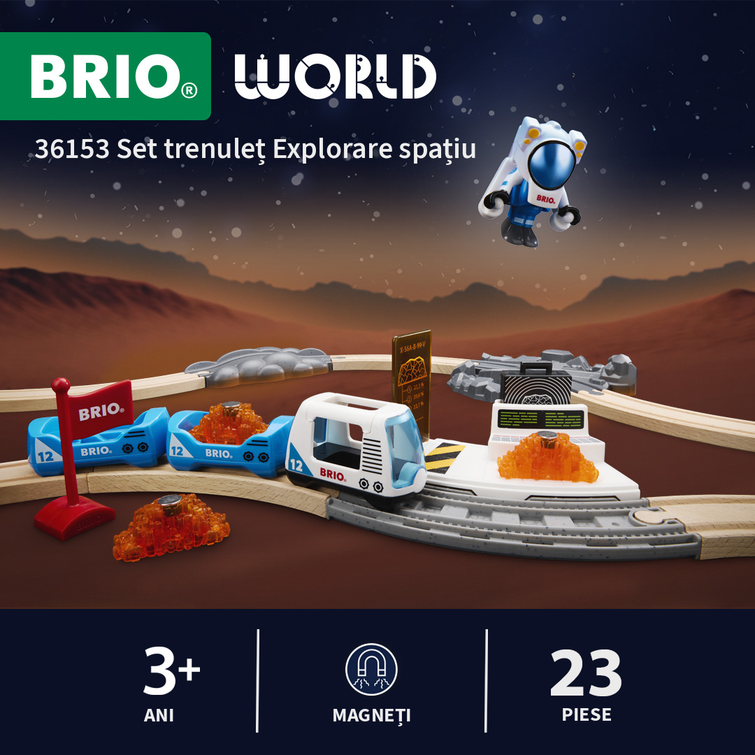 Set trenulet Explorare spatiu BRIO - imagine 10