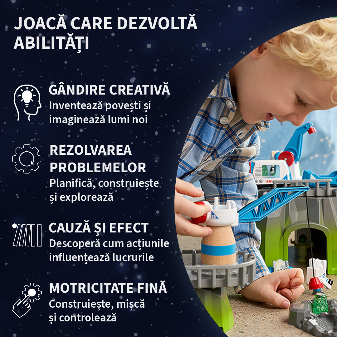 Set trenulet Explorare spatiu BRIO - imagine 15