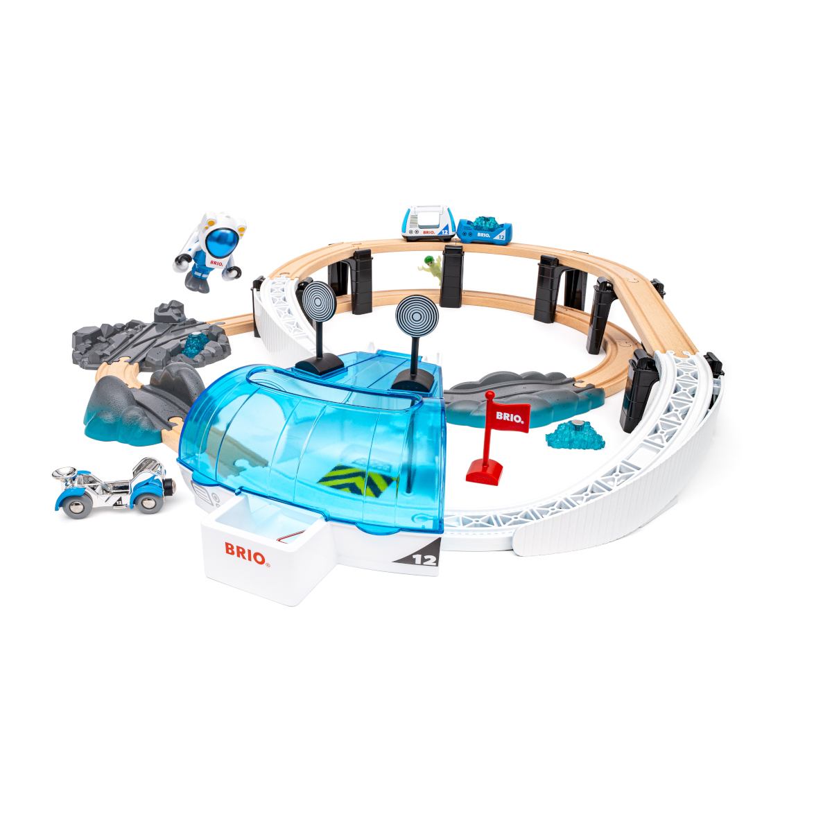 Set trenulet Statie spatiala BRIO