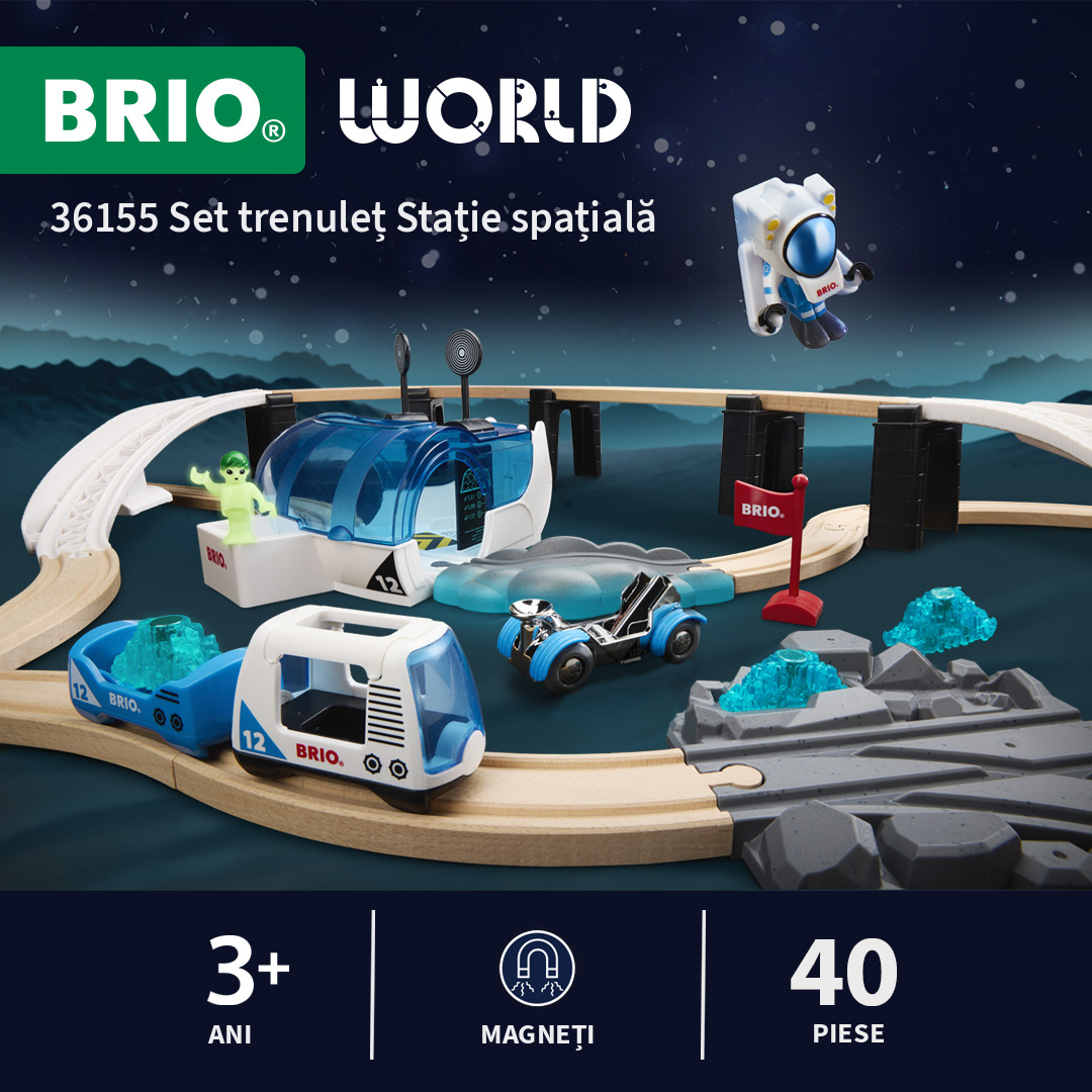 Set trenulet Statie spatiala BRIO - imagine 12