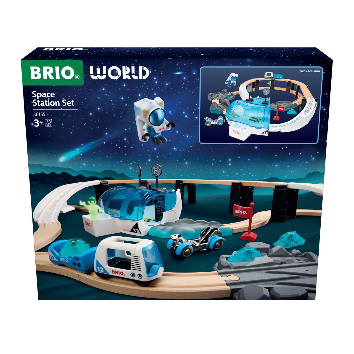 Set trenulet Statie spatiala BRIO - imagine 3