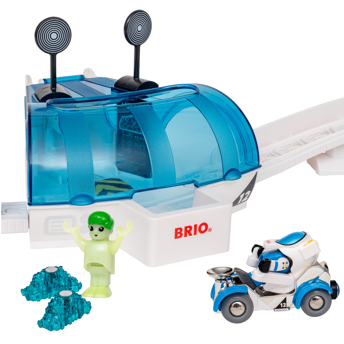 Set trenulet Statie spatiala BRIO - imagine 6